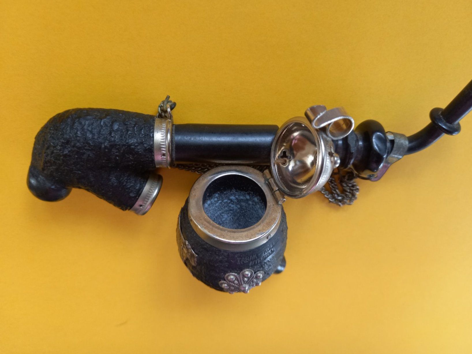 Pipes & Accessoires: Pipe à tabac, Koller Appenzell avec décor vache – D'occasion à Rossens FR par Souris1 6
