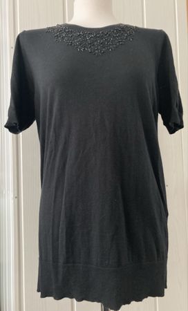 Kurzarm-Pullover Gr. M/L,  JJ BENSON 50%Cashmere 50%Seide