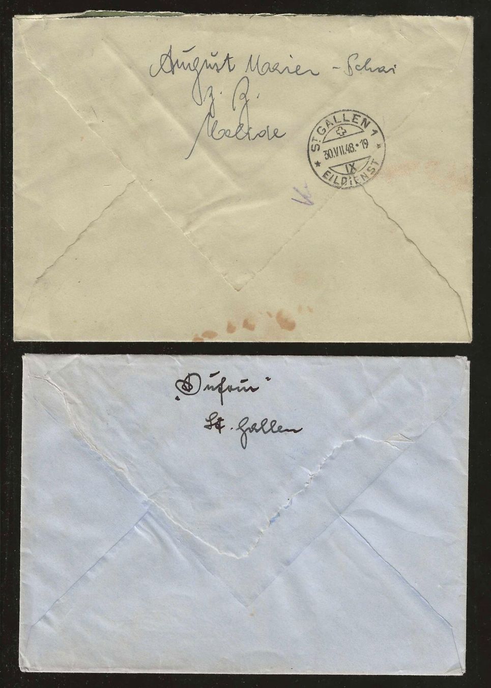 Tutti i francobolli: 1947 : 2 gut frankierte Briefe – Usato da Gümligen venduto da Geniusbuy 1