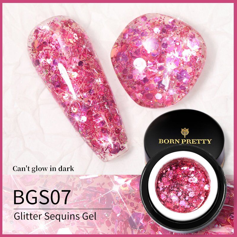 Unghie finte: Glitter Sequins UV Gel - 8 Farben-Set Nail Art – Nuovo e nell'imballaggio originale da Riffenmatt venduto da Nail_Art_Outlet 8