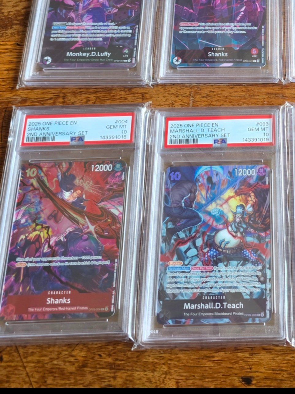 Bandai Carte collezionabili: One Piece - 2nd Anniversary Set English PSA 10 Sequential – Nuovo (secondo la descrizione) da Bern venduto da HotOden 5