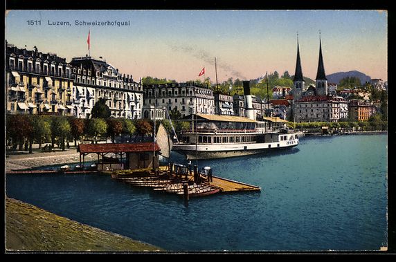 Cartes postales: AK Luzern, Schweizerhofquai – D'occasion à Berlin par bartko-reher