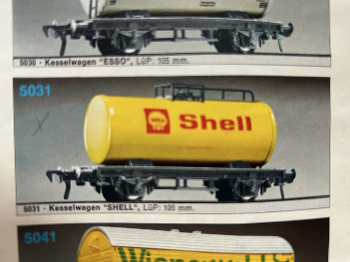 Fleischmann Modellini di ferrovie: Fleischmann Shell Ölwagen – Usato da Liestal venduto da schnugger69 1