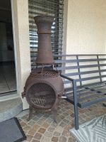 Feuerstelle Gusseisen rustikal gebraucht H ca. 130cm