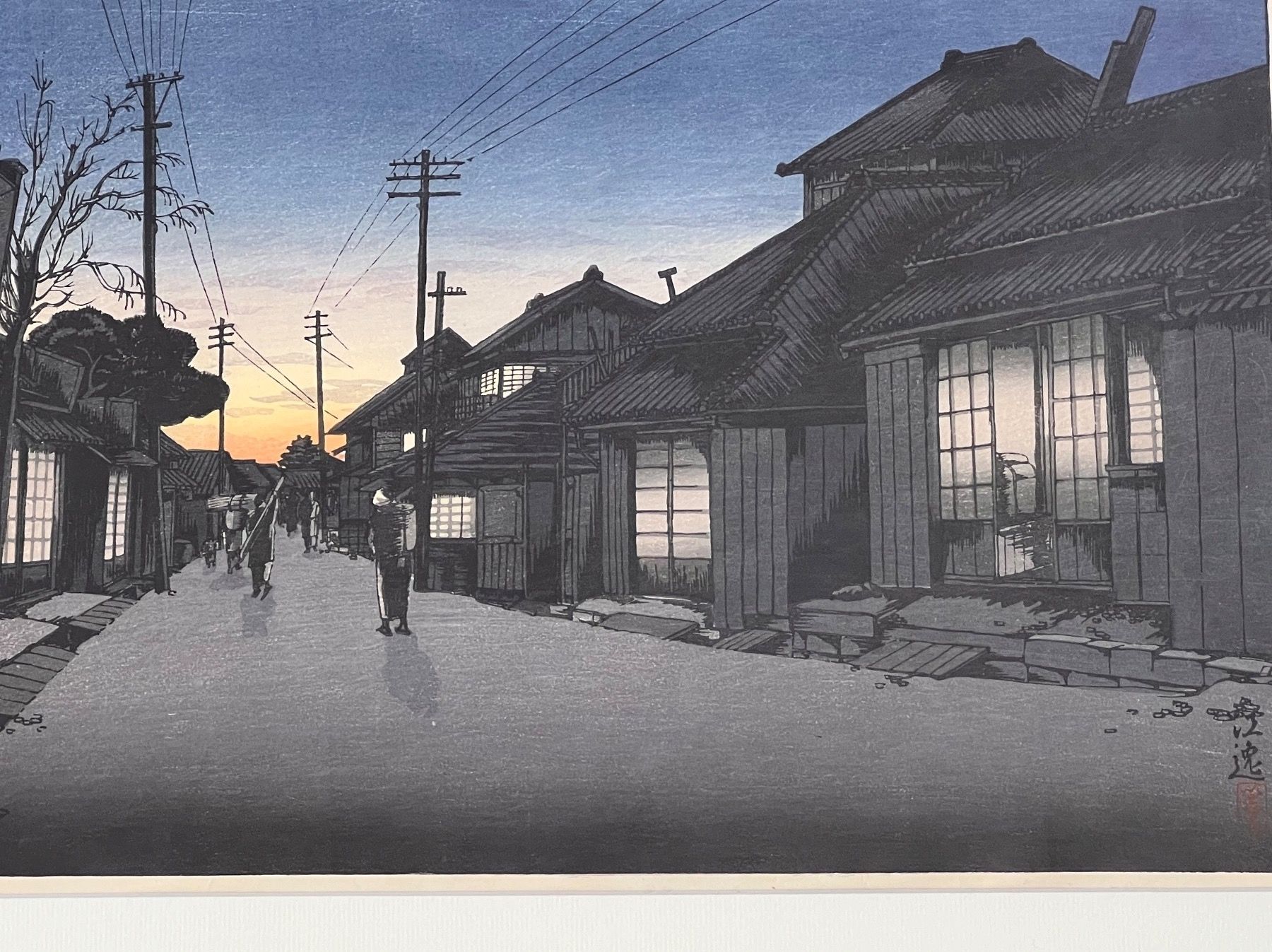 Xilografie: Koitsu Ishiwata Farbholzschnitt Twilight – Usato da Adliswil venduto da buch_und_kunst