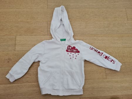 Sweat à capuche Benetton taille 90