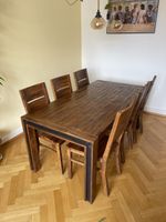 Esstisch mit 6 Stühlen, Massivholz, Top Zustand!