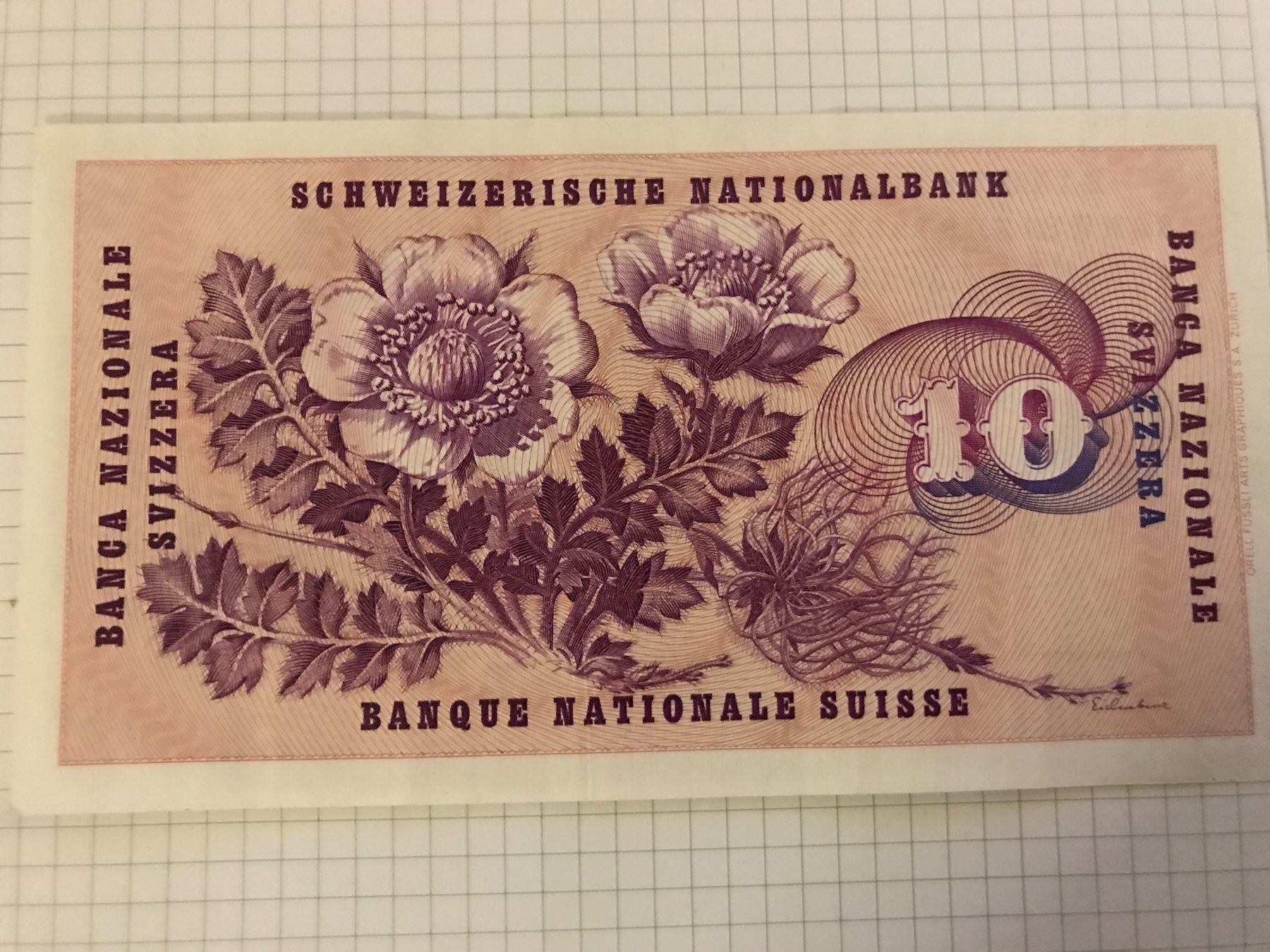 Banconote: 2 schöne 10 Franken Banknoten – Usato da St. Gallen venduto da Setin 1