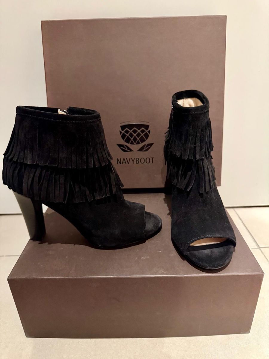 Navyboot Damenschuhe: Paar Navyboot Peeptoe ankle boots Gr. 37 – Neu (gemäss Beschreibung) aus Wabern von MLPYAQ1027