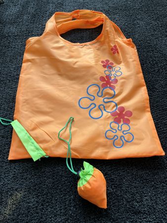 Faltbare Einkaufstasche Karotte faltbar klein Tasche orange
