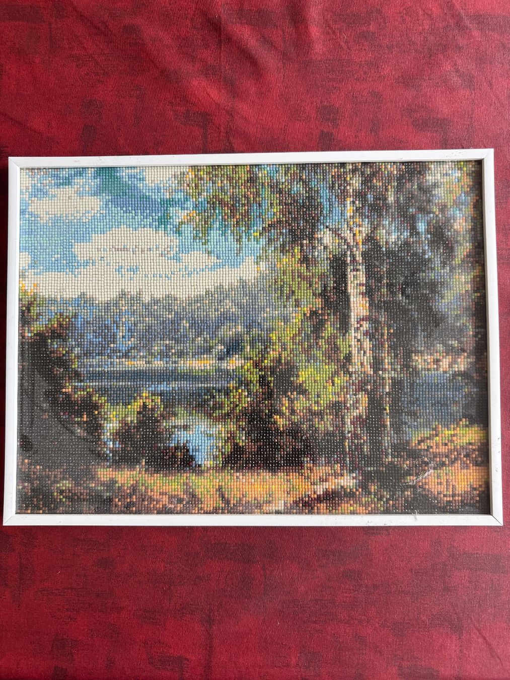 Foto & Immagini: Mosaikbild "Wald & See" Landschaft 31x41 cm – Usato da Zumikon venduto da Lenochka