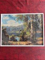 Mosaikbild "Wald & See" Landschaft 31x41 cm