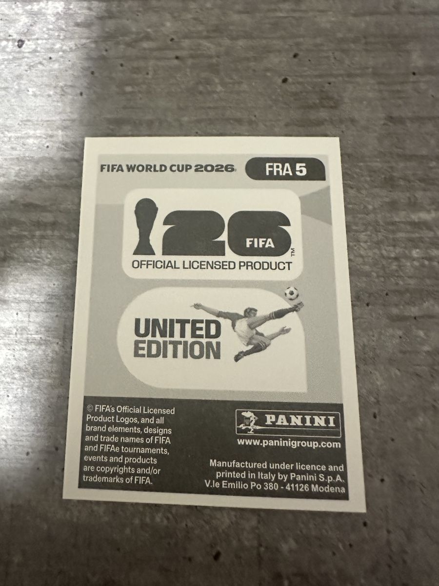 Panini Carte collezionabili: FRA 5 , FIFA WORLD CUP 2026 PANINI  – Nuovo (secondo la descrizione) da Frauenfeld venduto da 1PegPeg1 1