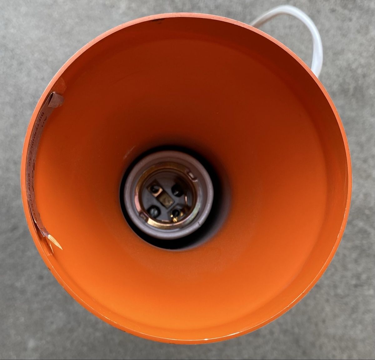 Lampen: Vintage Tischlampe Orange – Gebraucht aus Glattbrugg von Pischte.Brockenhaus 2