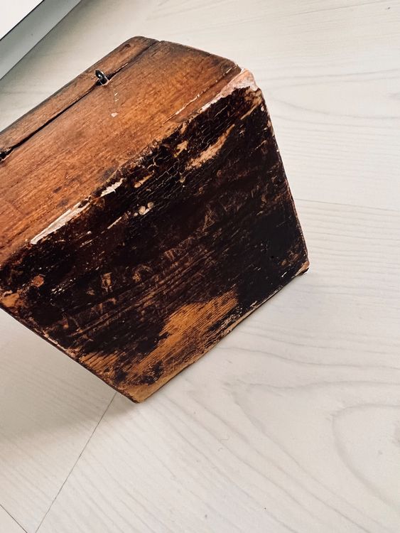 Alte Holz Schatulle Schachtel Box Sakral Religion JESUS (Gebraucht) in ...