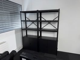 IKEA Bror - Metallregal / Schwerlastregal mit Korpus (Türen)