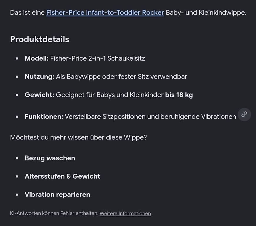 Sdraiette & Sdraiette a dondolo: Baby- Kleinkindwippe – Usato da Illnau venduto da Steve_81 2