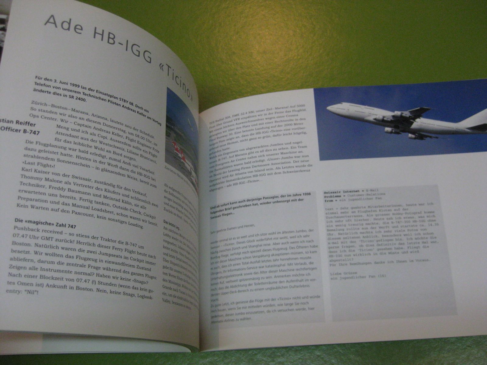 Libri: 29 Jahre Swissair-Jumbo – Usato da Malters venduto da Marosko 2