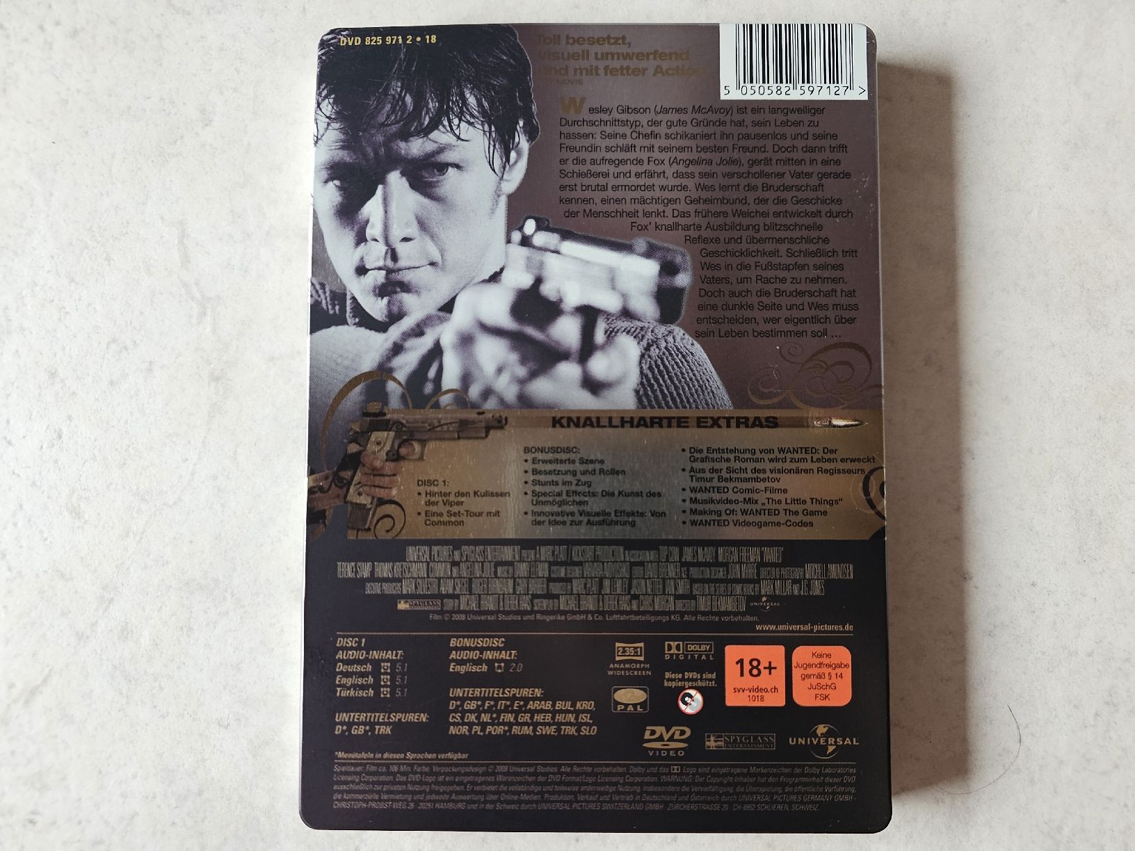 Alle DVDs: Wanted  -  Steelbook 2 Disc Special Edition – Gebraucht aus Schneisingen von backstore24 1