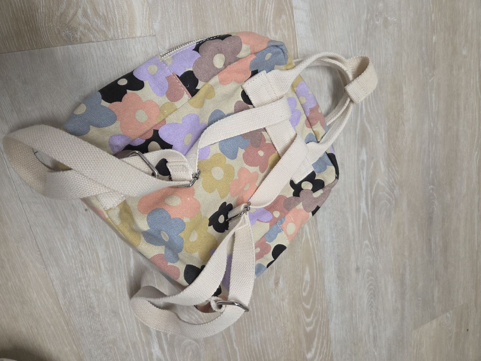 Borse & Zaini: Rucksack Blumenmuster Textil von LINDEX – Usato da Bellach venduto da mela_lela 3