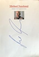 Michael Naseband Autogramm signiert Karte m.Bild 20x30cm