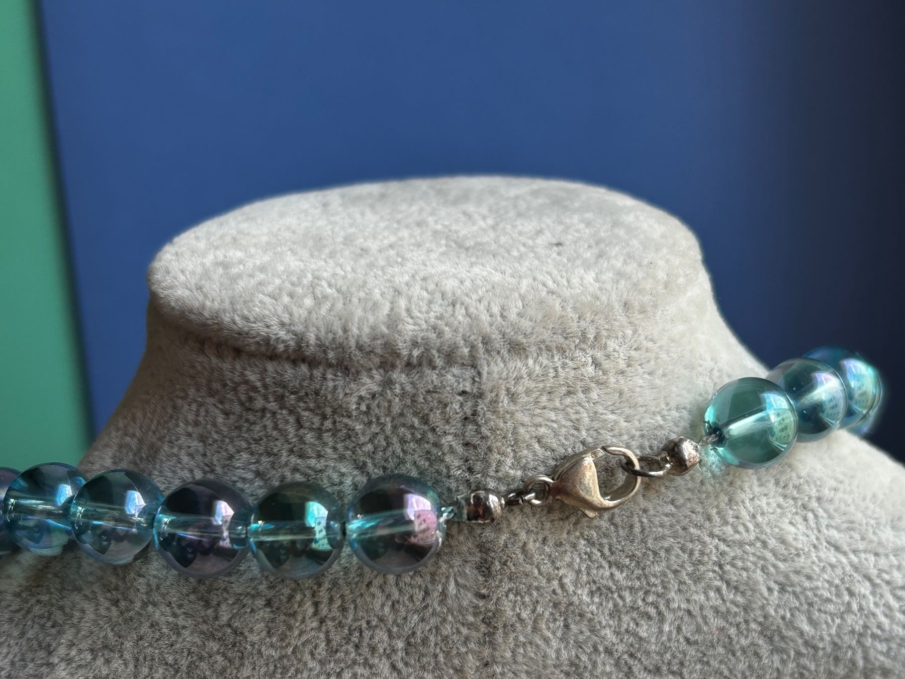Catenine: Murmeln-Kette Meerblau (44cm) – Usato da Dittingen venduto da Bellevista 2