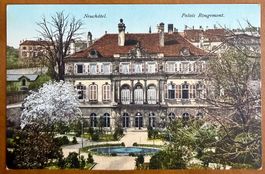 Neuchâtel - Palais Rougemont - Carte ancienne
