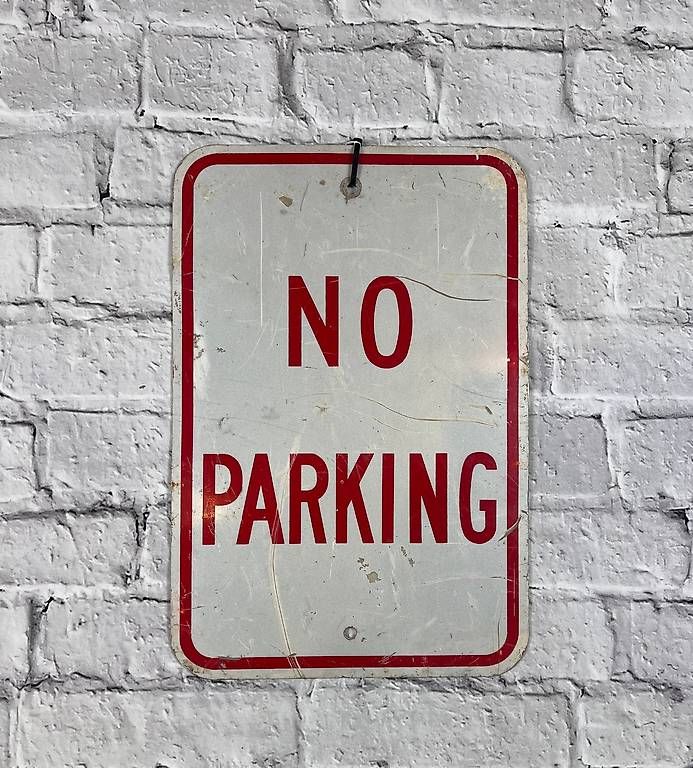 Insegne: Vintage No Parking Strassenschild – Usato da Wangen ZH venduto da Fer1964