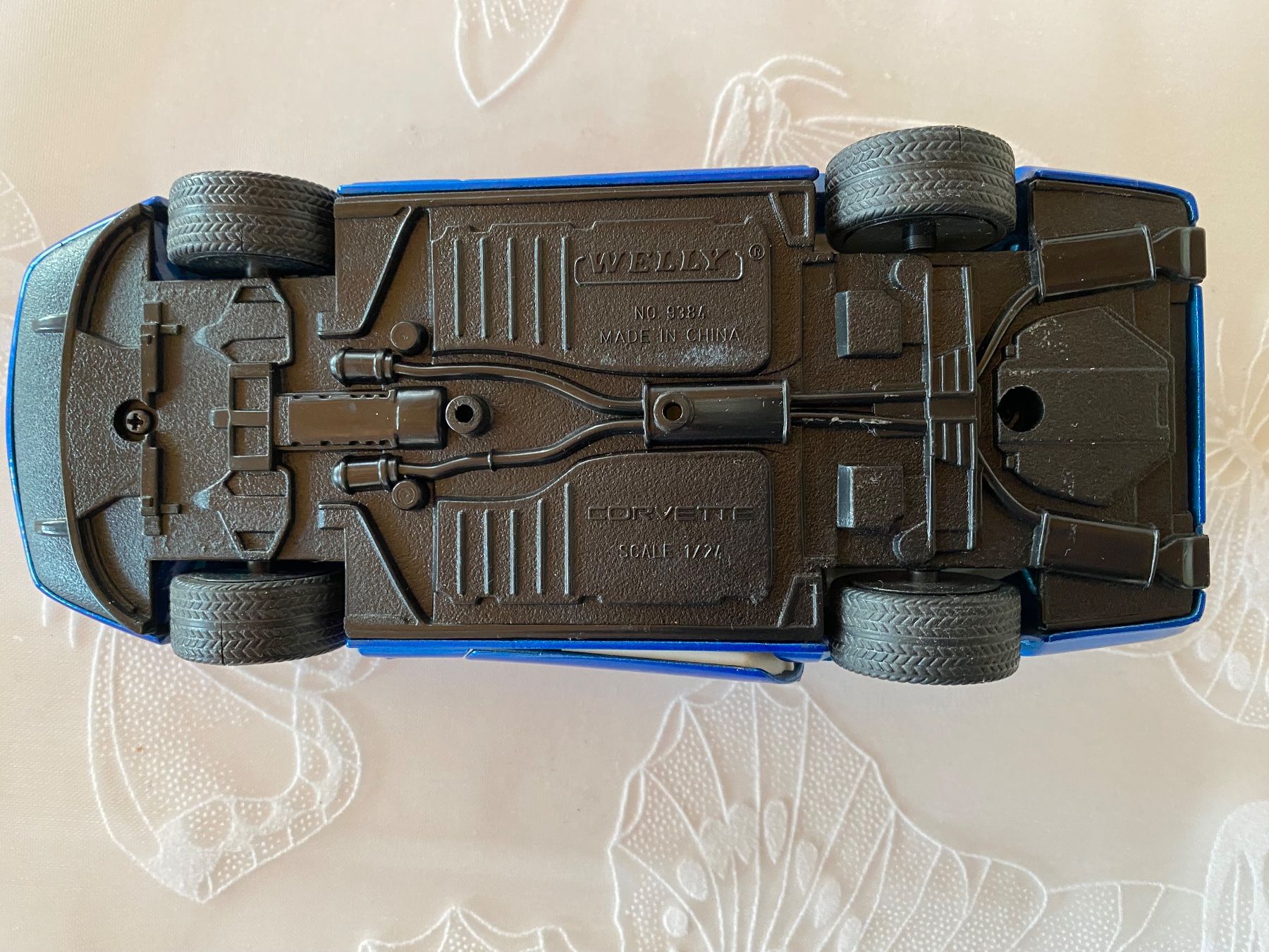 Chevrolet Modellini d'auto: Corvette Modellauto Cabriolet blau – Usato da Brugg AG venduto da Honeybee6 5