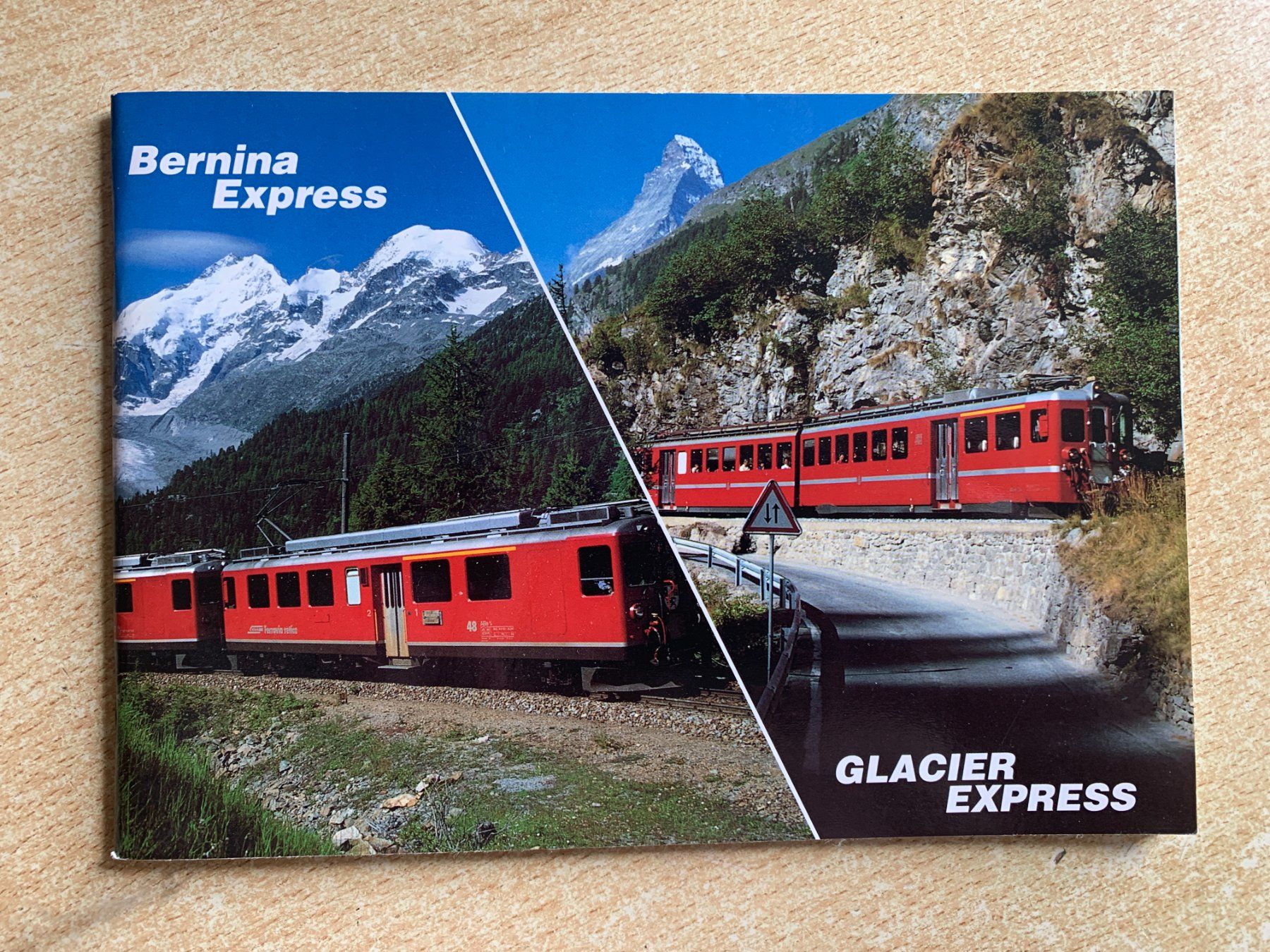 Riviste & Magazine: Broschüre "Bernina-Express + "Glacier-Express", Format A5 – Usato da Flums venduto da finn1975