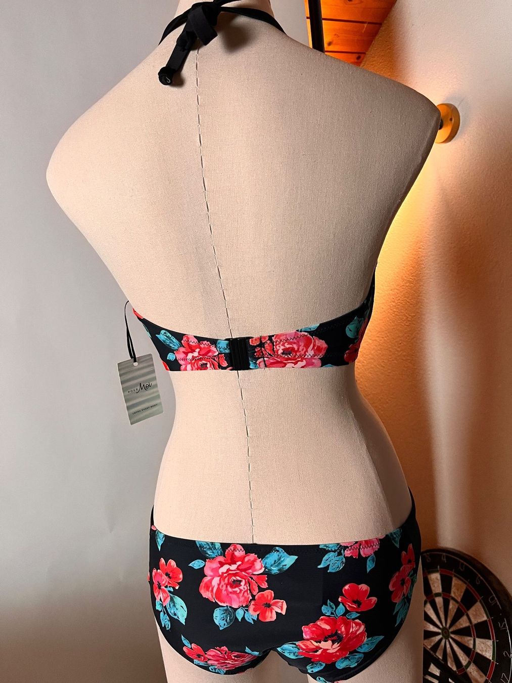 Costumi da bagno & Bikini: POUR MOI, Bikini, Grösse 70H/40, Farbe Schwarz/Blumen – Nuovo e nell'imballaggio originale da Rudolfstetten venduto da gst_g7xl 3