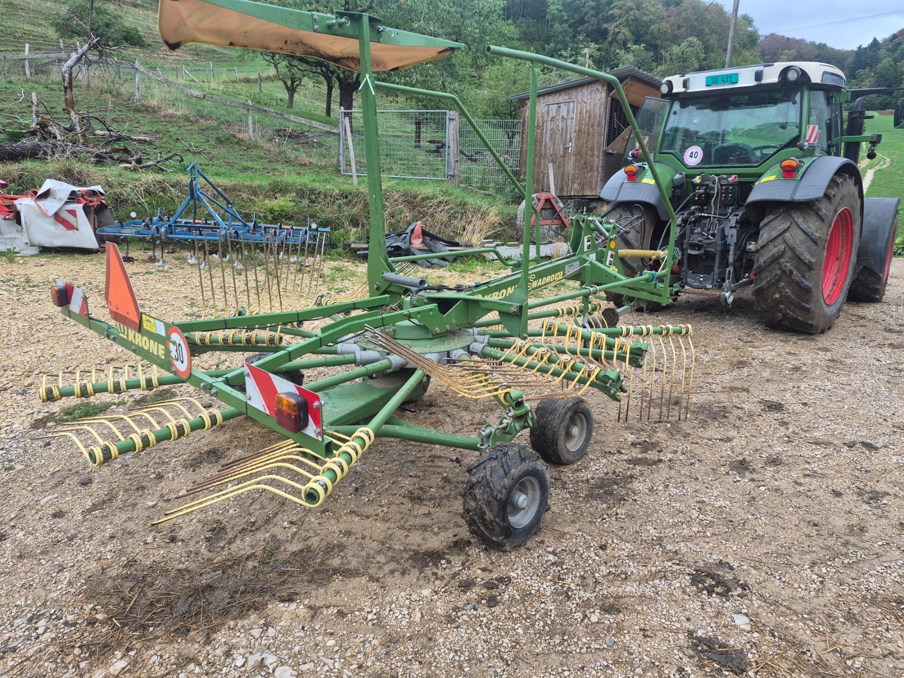 Raccolta foraggio grezzo: Krone Swadro 46T – Usato da Wisen SO venduto da kem_s7t7 3