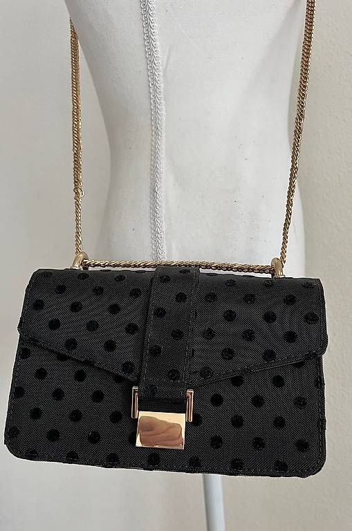 Borse da donna: Tasche gold/schwarz mit Punkten – Usato da Volketswil venduto da oli_l2zq 2
