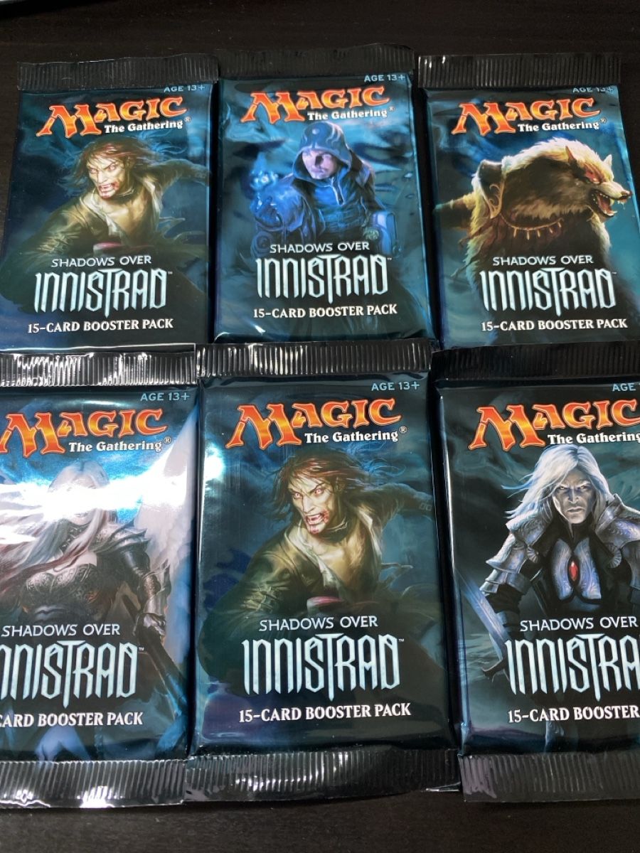 Magic The Gathering Carte collezionabili: 6x Booster Pack: Shadows over Innistrad – Nuovo e nell'imballaggio originale da Oberglatt ZH venduto da Finlandia1