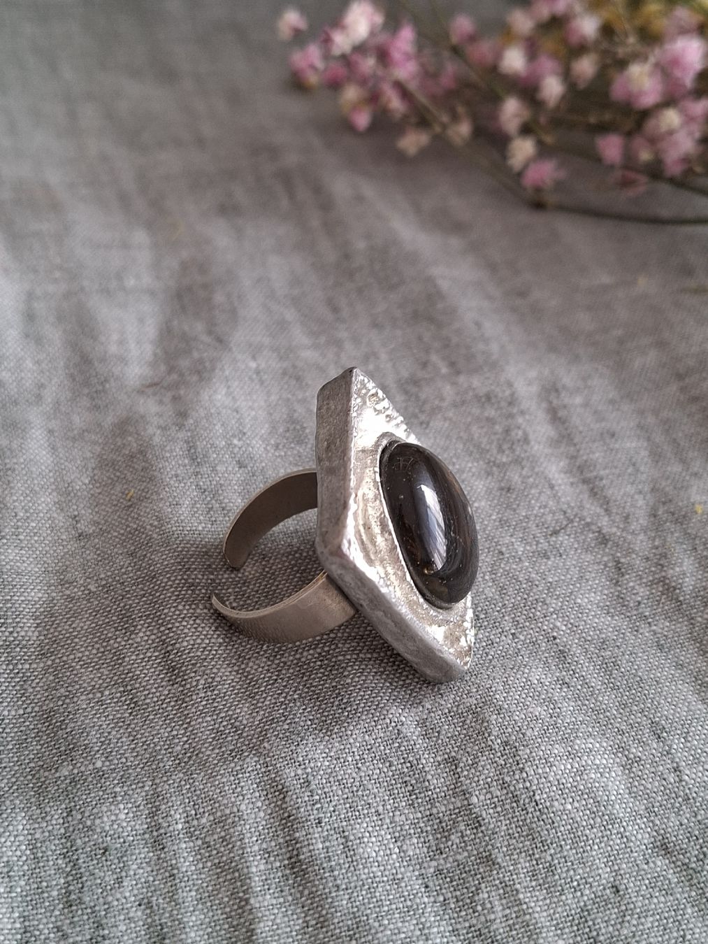 Anelli: Bague Argentée Design Brutaliste Scandinave – Nuovo (secondo la descrizione) da Lutry venduto da Sim_Sta 6