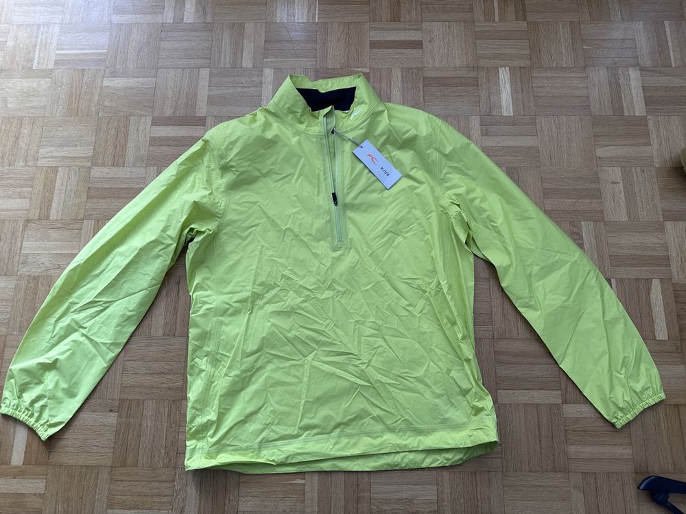 Kjus Dexter 2,5L, Halfzip, Rainjacket, green fluo, XL (Neu und