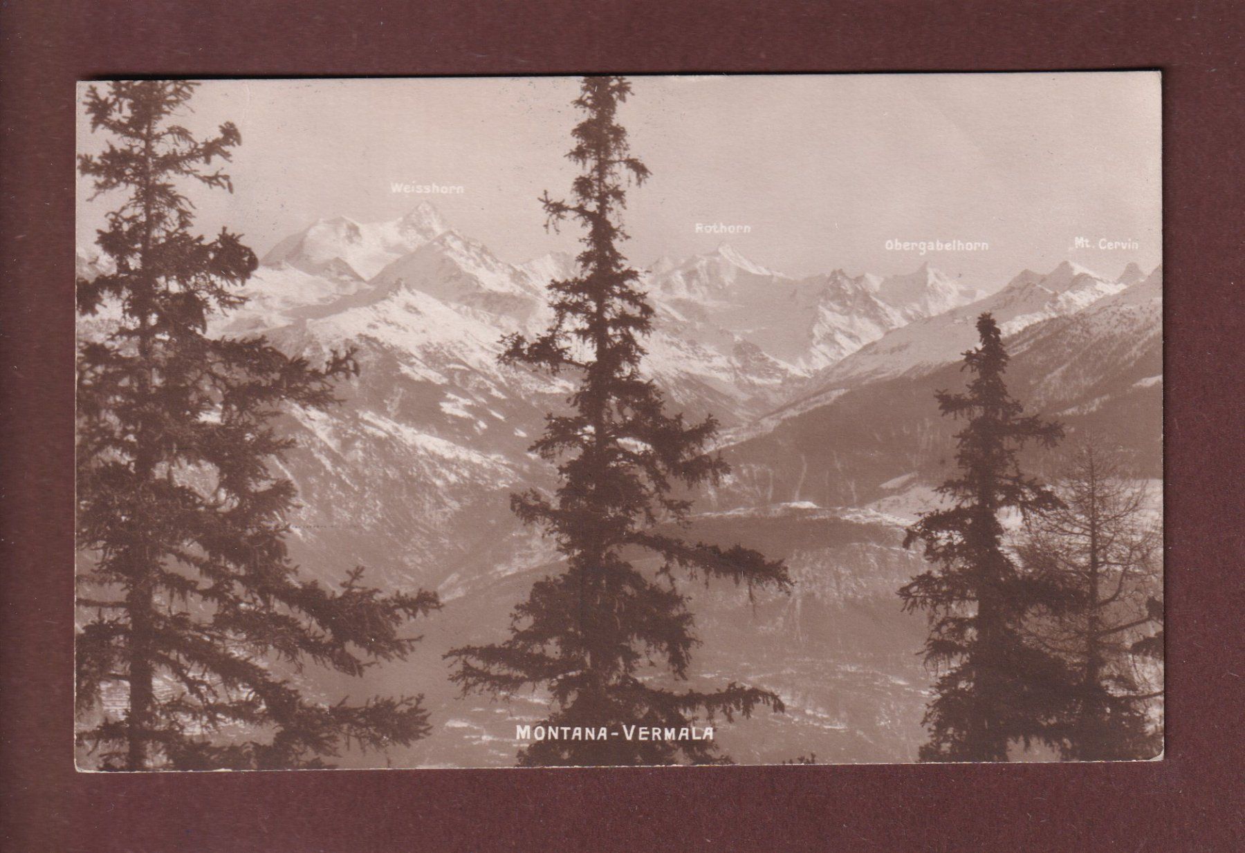 Ansichtskarten: MONTANA-VERMALA - 1913 – Gebraucht aus Pully von nicecards