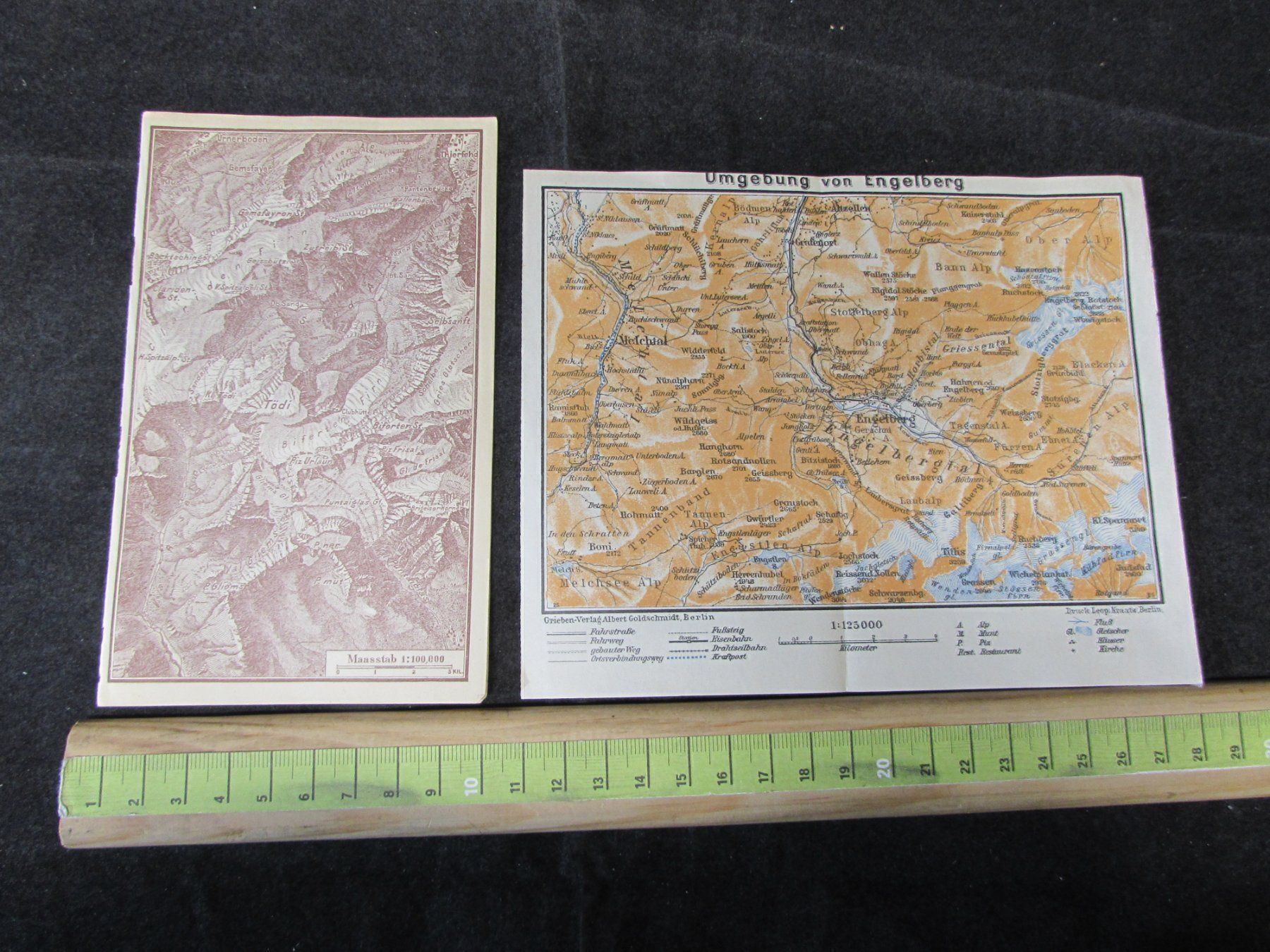 Cartes géographiques & atlas: 5 x Innerschweiz,1895 – D'occasion à Walchwil par Shells1 5