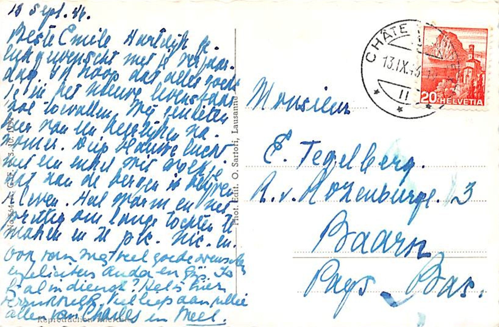 Cartoline postali: Château-d'Oex – Usato da Ottikon b.Kemptth. venduto da Neptun1974 1