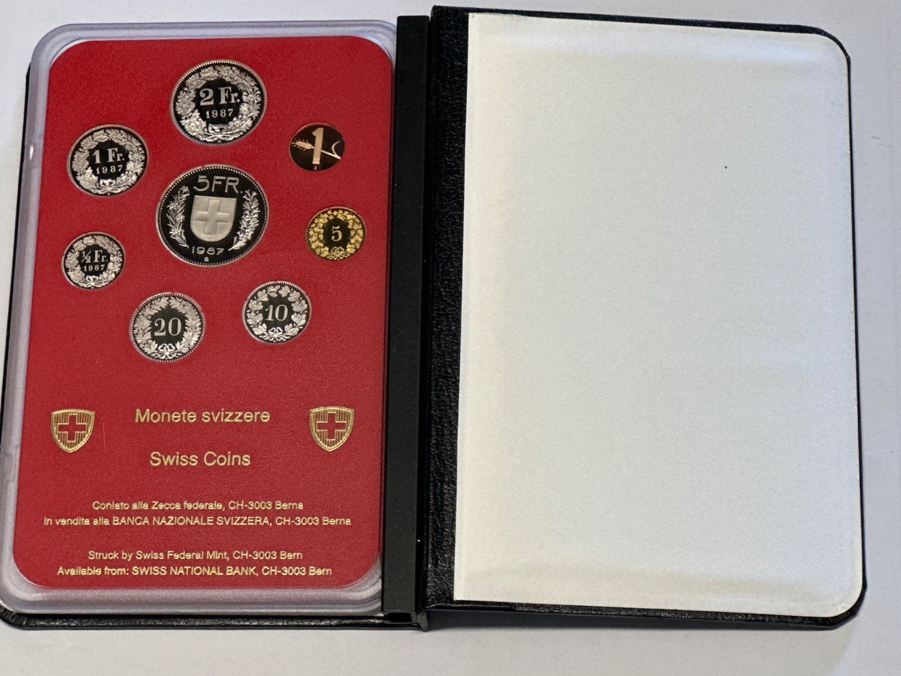 Alle Münzen: Schweizer Münzsatz PP 1987 mit Kartonhülle – Neu und originalverpackt aus Herisau von herau 2