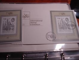Grossbritannien, Block London 1980, FDC + Lose **
