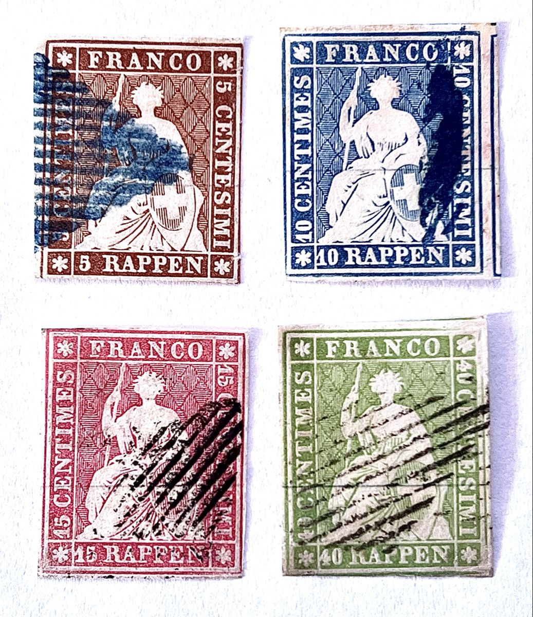 Tous les timbres: Strubel serie A3 – D'occasion à Basel par G.SALE.2