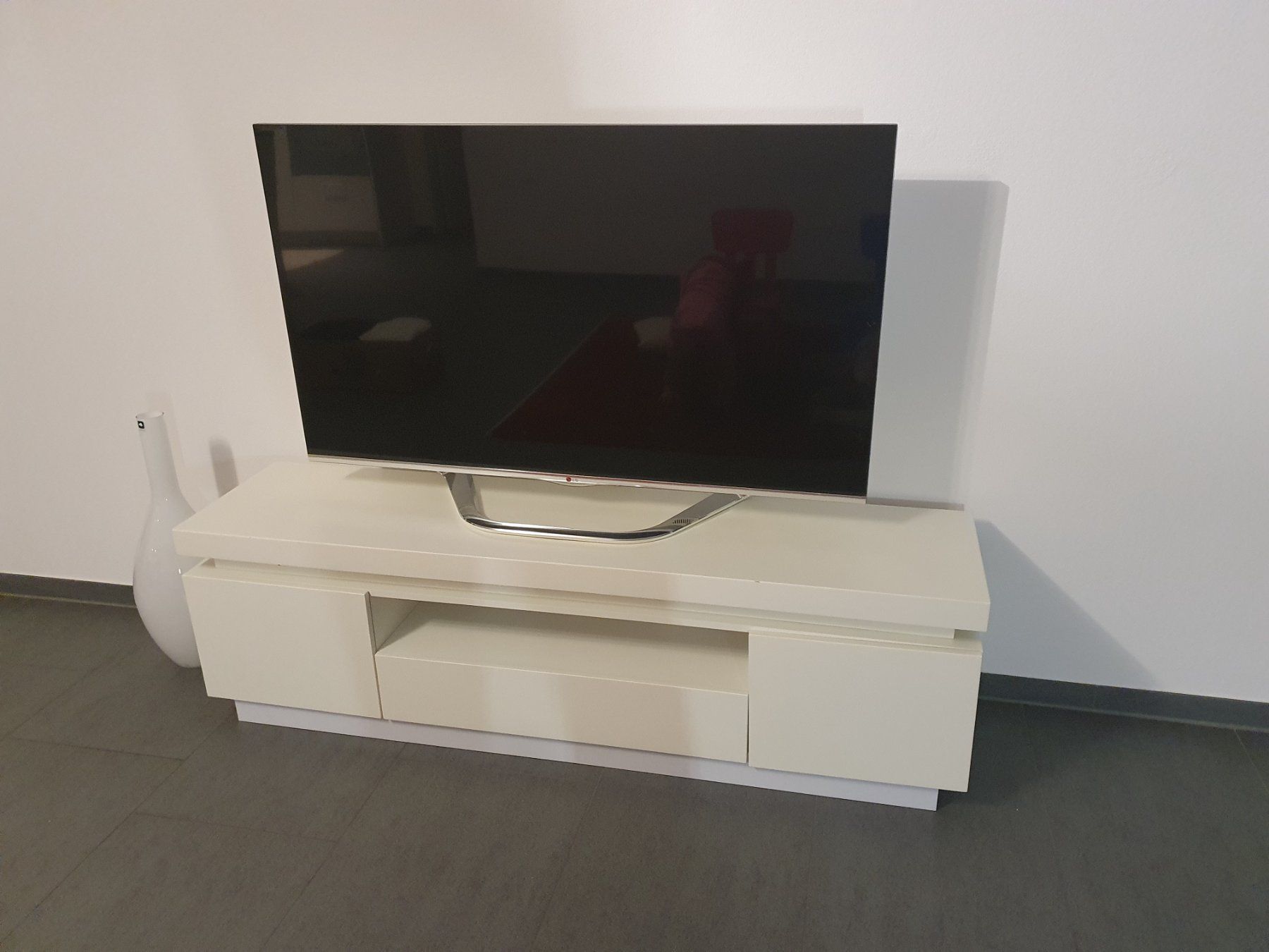 Interio Mobili TV: TV Möbel Breite 1.60m / Weiss – Usato da Altendorf venduto da caj_hry2