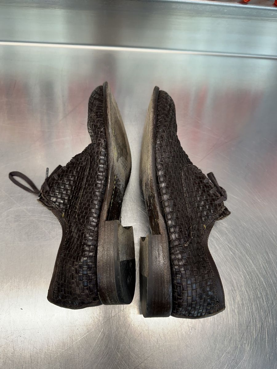 Scarpe da uomo: Geflochtene Leder-Halbschuhe  – Usato da Schwende venduto da weesli 1