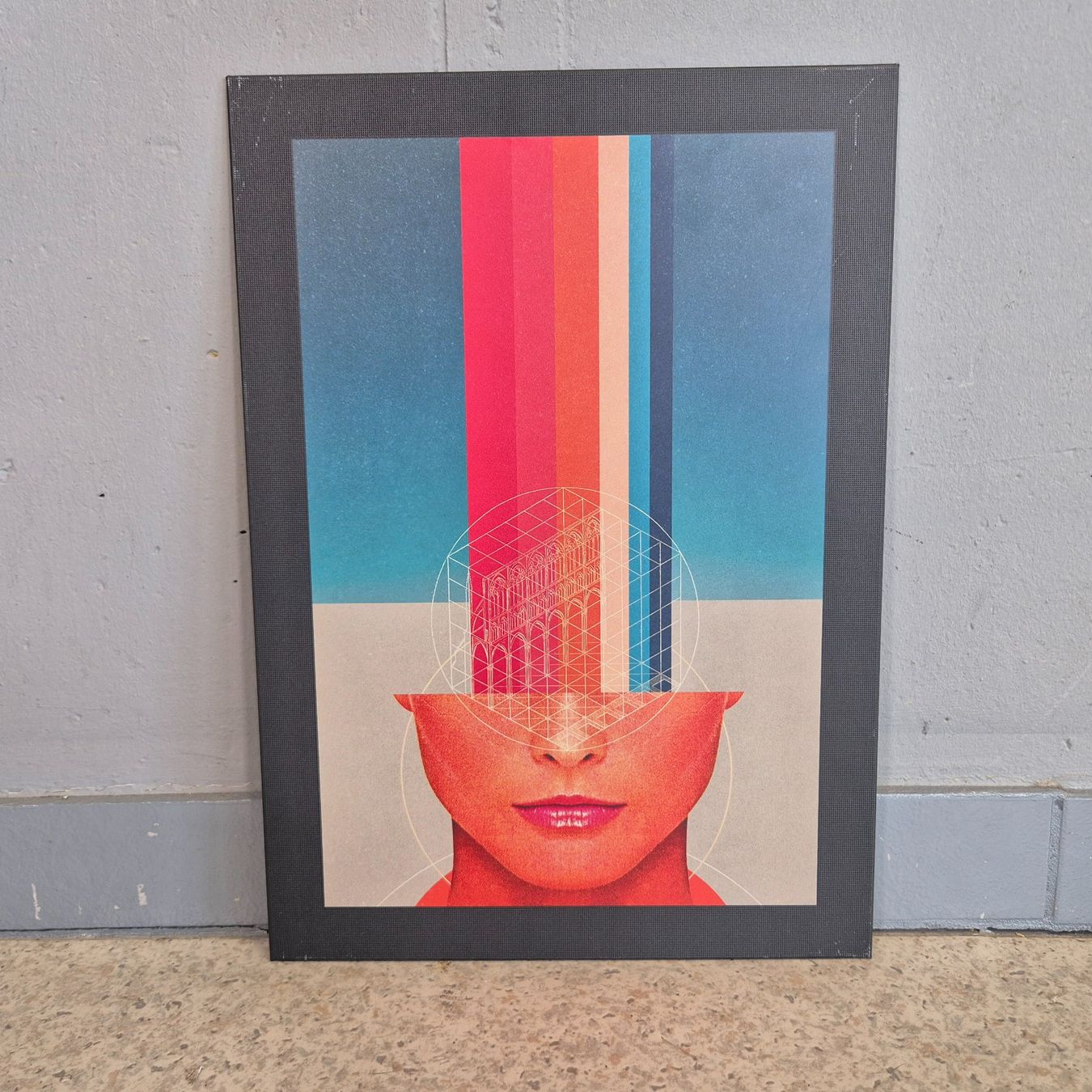Insegne: "Mind Geometry" Frank Moth Schild Blechschild – Usato da Nottwil venduto da Wondewa-Shop