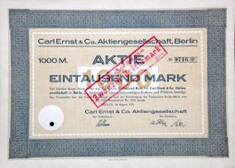 Carl Ernst & Co. AG, Berlin - 1923