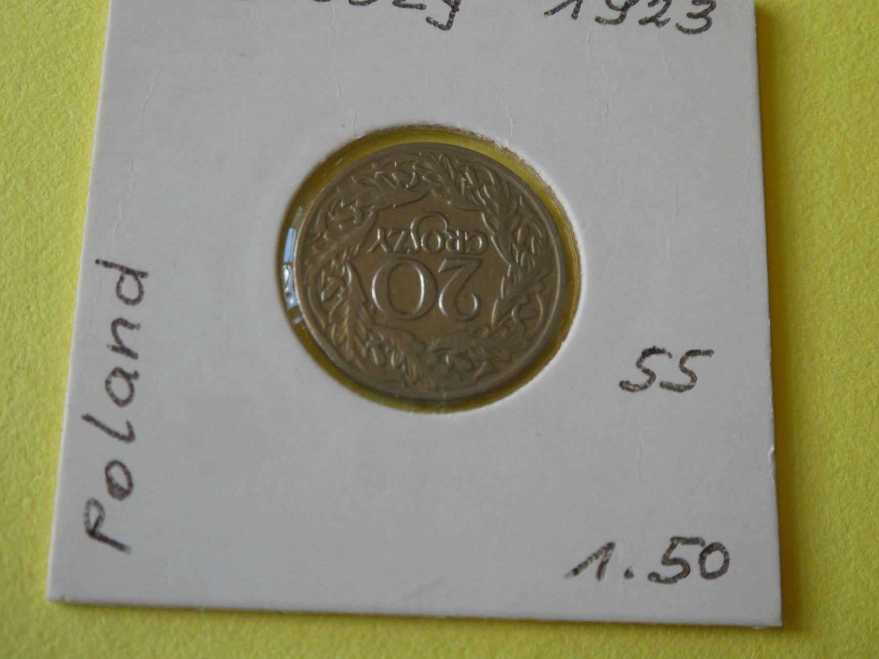 Tutti le monete: Polen 1923, 20 Groszy – Usato da Hinterforst venduto da Rohusri