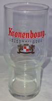 Bierglas Kronenbourg Dänemark / H: ca. 14.5 / Ø: ca. 5.5