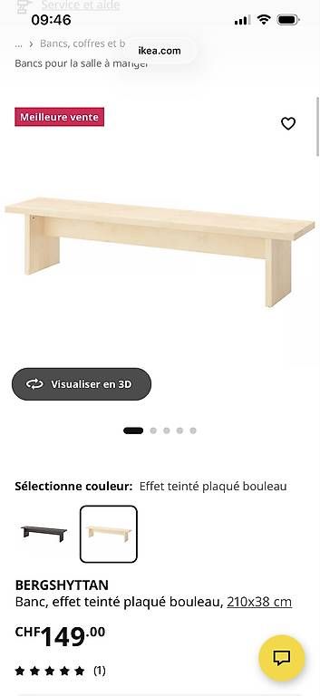 Bänke: Table et banc BERGSHYTTAN – Gebraucht aus Grand-Lancy von Dsfo