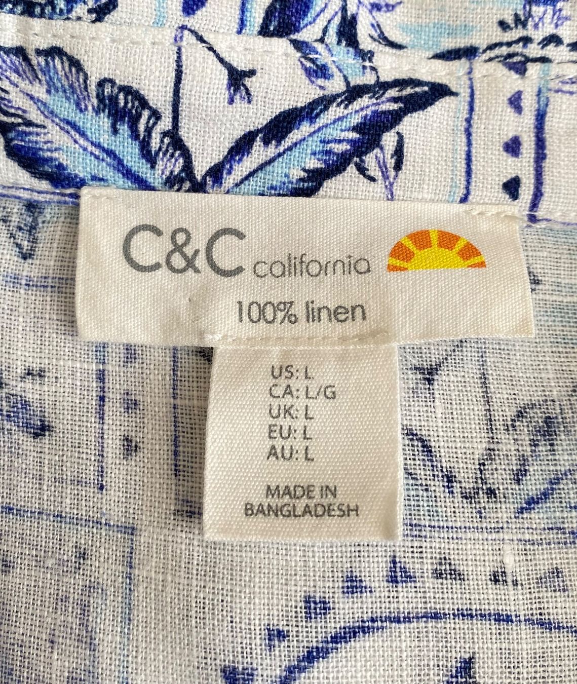 Camicette: Leinenbluse von C&C Grösse L – Usato da Oberwil BL venduto da Leni-Mischi 3